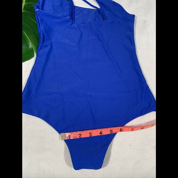 NEW $218‎ Mikoh Blue Iris Pahoa One Piece One shoulder [ SZ Medium ] - Picture 11 of 12